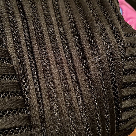 Little black dress with silver and rhinestone beaded neckline (J/T) - Picture 6 of 6